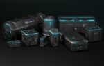 Sci-fi Military Crate pak