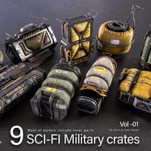 Sci-fi Military Crates