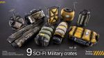 Sci-fi Military Crates