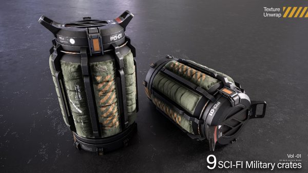 Sci-fi Military Crates
