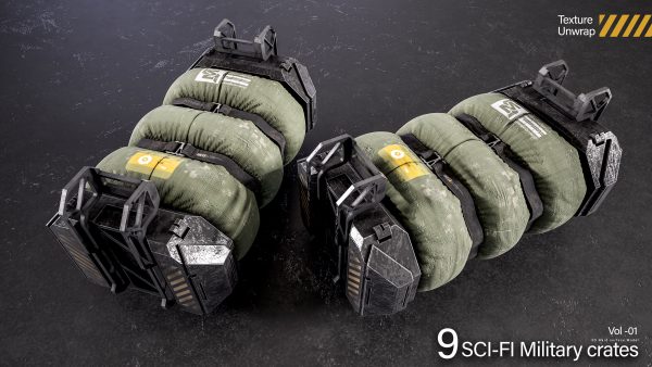 Sci-fi Military Crates