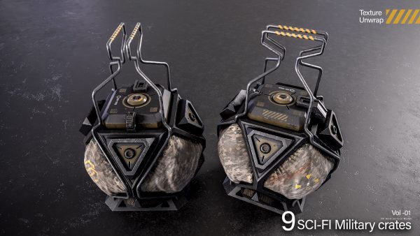 Sci-fi Military Crates