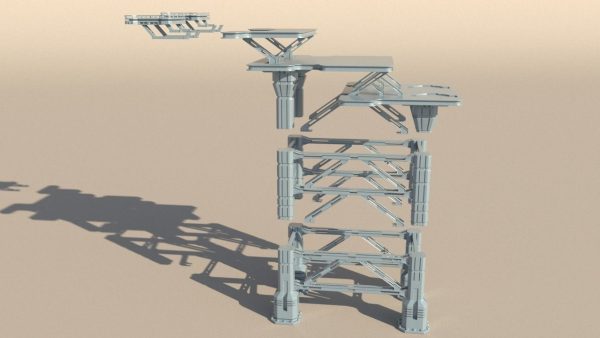 Sci-fi OilRig for 3Dprint