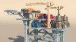Sci-fi OilRig for 3Dprint