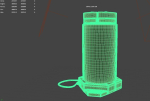 SCI-FI or SCIENCE LAB  CONTAINER  HIGH and LOW POLY