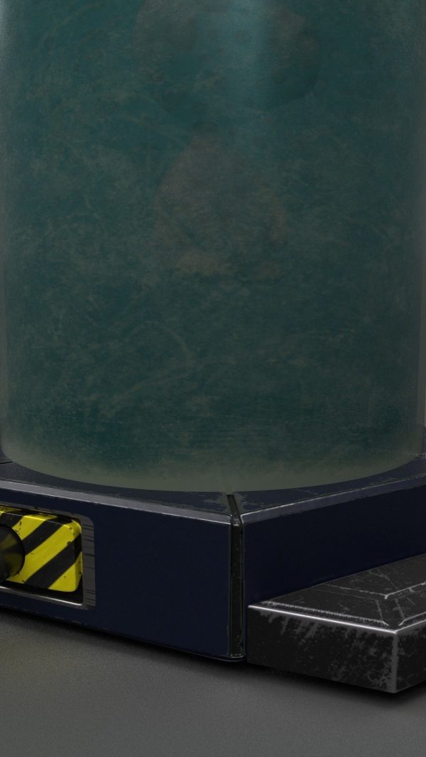 SCI-FI or SCIENCE LAB  CONTAINER  HIGH and LOW POLY
