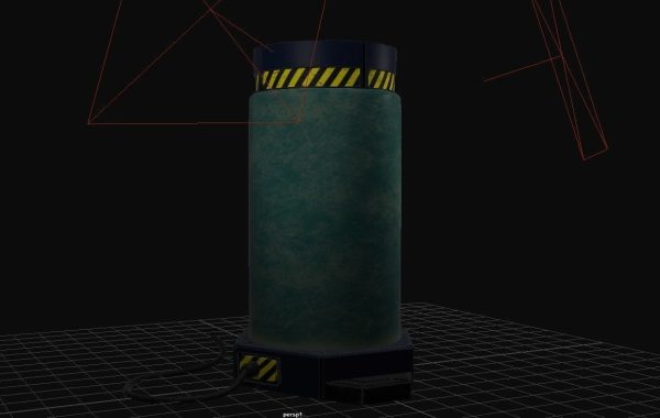 SCI-FI or SCIENCE LAB  CONTAINER  HIGH and LOW POLY