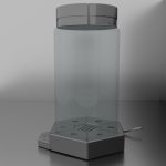 SCI-FI or SCIENCE LAB  CONTAINER  HIGH and LOW POLY