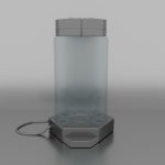 SCI-FI or SCIENCE LAB  CONTAINER  HIGH and LOW POLY