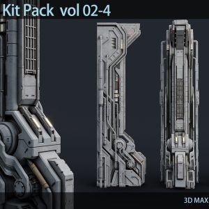 Sci-Fi Parts Kit Pack  vol 02-4