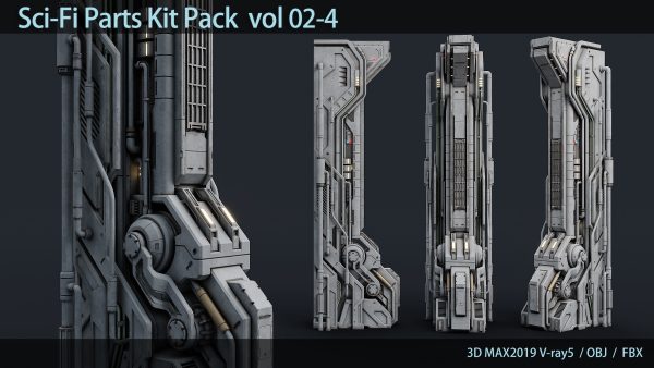 Sci-Fi Parts Kit Pack  vol 02-4