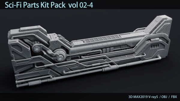 Sci-Fi Parts Kit Pack  vol 02-4