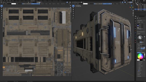 Sci-Fi Parts Kit Pack Vol 05 Container-PBR