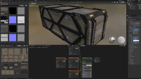 Sci-Fi Parts Kit Pack Vol 05 Container-PBR