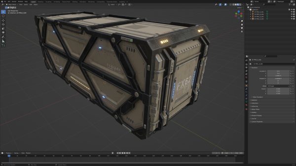 Sci-Fi Parts Kit Pack Vol 05 Container-PBR