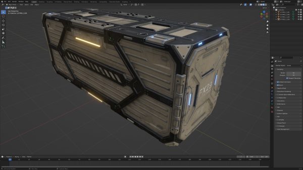 Sci-Fi Parts Kit Pack Vol 05 Container-PBR