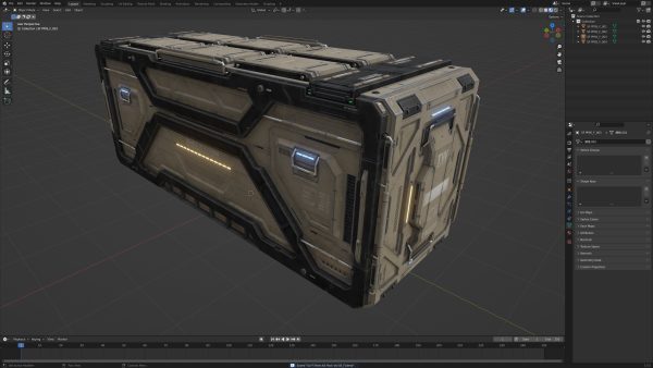 Sci-Fi Parts Kit Pack Vol 05 Container-PBR