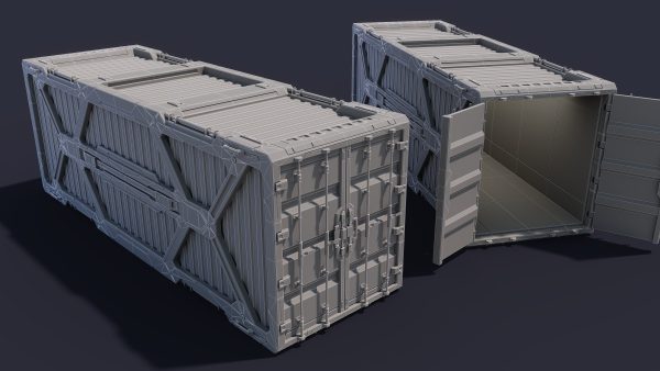 Sci-Fi Parts Kit Pack Vol 05 Container-PBR