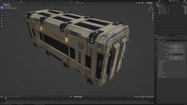 Sci-Fi Parts Kit Pack Vol 05 Container-PBR
