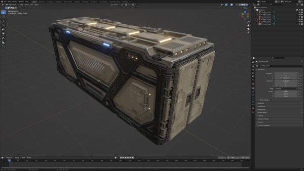 Sci-Fi Parts Kit Pack Vol 05 Container-PBR