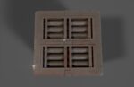 Sci-fi reactor - cooling module and other machinery - 4 pieces