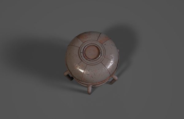 Sci-fi reactor - cooling module and other machinery - 4 pieces