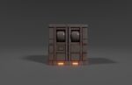 Sci-fi reactor - cooling module and other machinery - 4 pieces