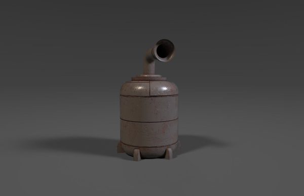 Sci-fi reactor - cooling module and other machinery - 4 pieces