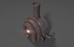 Sci-fi reactor - cooling module and other machinery - 4 pieces