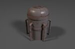 Sci-fi reactor - cooling module and other machinery - 4 pieces