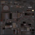 Sci-fi reactor - cooling module and other machinery - 4 pieces