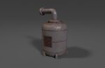 Sci-fi reactor - cooling module and other machinery - 4 pieces