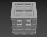 Sci-fi reactor - cooling module and other machinery - 4 pieces
