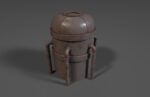 Sci-fi reactor - cooling module and other machinery - 4 pieces