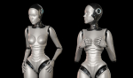 SCI - FI ROBOT WOMAN RIGGED BASIC EDITION