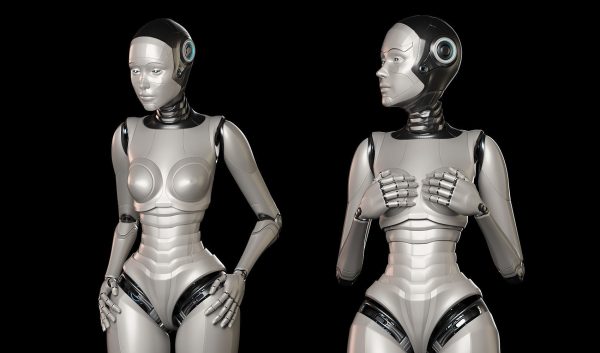SCI - FI ROBOT WOMAN RIGGED BASIC EDITION
