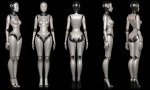 SCI - FI ROBOT WOMAN RIGGED BASIC EDITION