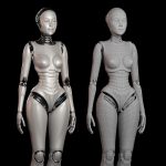 SCI - FI ROBOT WOMAN RIGGED BASIC EDITION