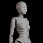 SCI - FI ROBOT WOMAN RIGGED BASIC EDITION