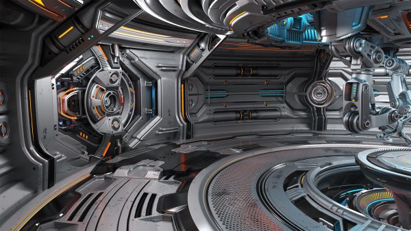 Sci-Fi Robotic Factory - Rigged