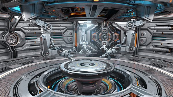 Sci-Fi Robotic Factory - Rigged