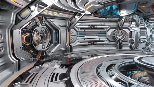 Sci-Fi Robotic Factory - Rigged