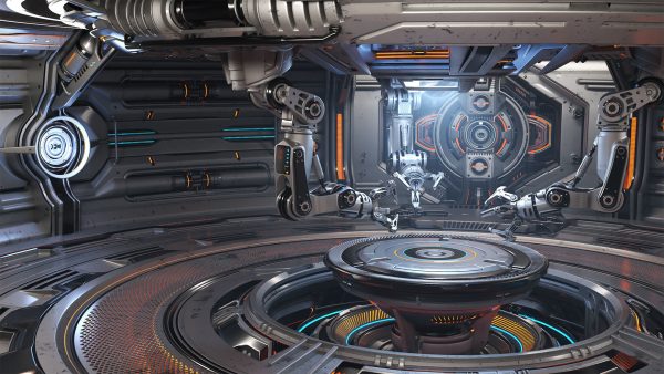 Sci-Fi Robotic Factory - Rigged