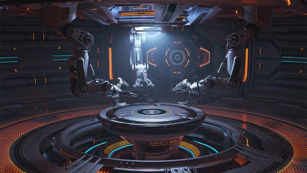 Sci-Fi Robotic Factory - Rigged