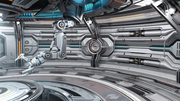 Sci-Fi Robotic Factory - Rigged