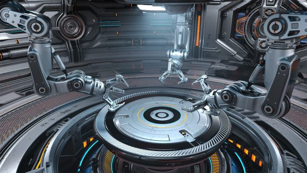 Sci-Fi Robotic Factory - Rigged