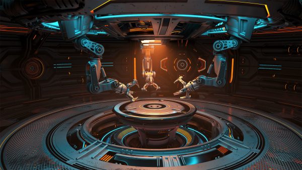 Sci-Fi Robotic Factory - Rigged