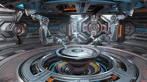 Sci-Fi Robotic Factory - Rigged