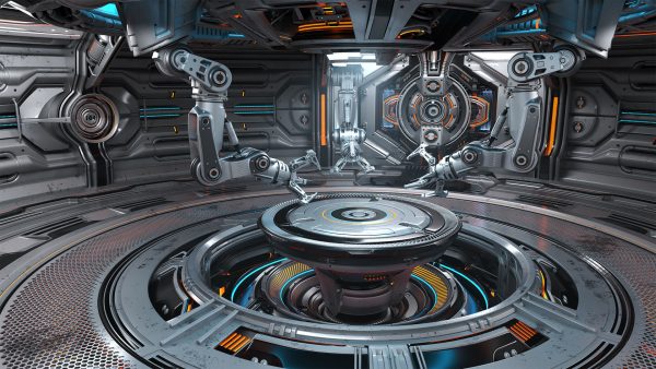 Sci-Fi Robotic Factory - Rigged