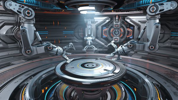 Sci-Fi Robotic Factory - Rigged